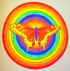 Être proactif Mandala papillon